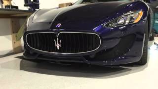 Maserati GranTurismo fully automatic motorized front license plate