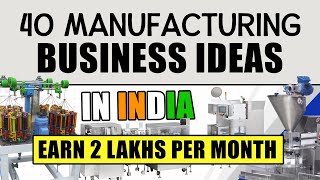 40 Manufacturing Business Ideas in India You Can Start Today