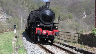 [HD] Italian Steam Locomotive 640-121 @ Fornello station - il CacciaVapore teaser 1