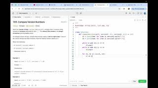 leetcode 165 Compare Version Numbers | split + pop + zip