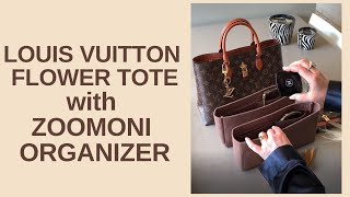 Louis Vuitton Flower Tote Bag with ZOOMONI organizer | What's in My Bag |