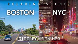 Driving Boston to New York 8K Dolby Vision HDR