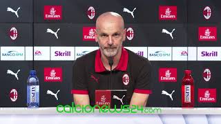 Conferenza stampa Pioli pre Milan-Lazio