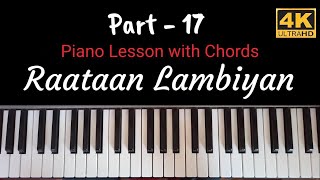Raataan Lambiyan 4K Piano Tutorial | Chords + Notation | Elite Music Akola