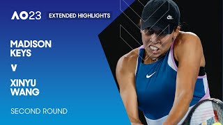 Madison Keys v Xinyu Wang Extended Highlights | Australian Open 2023 Second Round