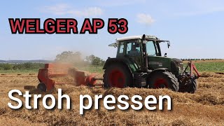 Stroh pressen mit Welger AP 53