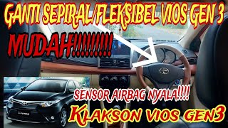 Cara ganti kabel sepiral bel klakson vios gen3 | kabel fleksibel bel vios #viralvideo #klaksonmobil