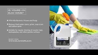 Revitalize Your Surfaces Introducing Elim  Advanced Granite Cleaner | ELIM