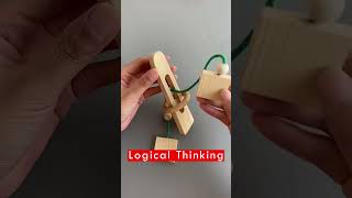 Remove the ring, Wooden rope puzzle #solve #puzzles #shorts