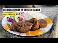 RECETA DE LENGUA EN SALSA DE PANELA - RECETA PARA NEGOCIO