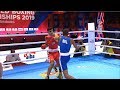 Preliminaries (63kg) AHMADI Niazz (FIN) vs DIALLO Ibrahima Bea Jr (BEL)  /AIBA World 2019