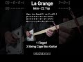 La Grange (Intro) Easy 1 Finger By ZZ Top (No Chat) Lesson  3 string Cigar Box Guitar w tab #shorts