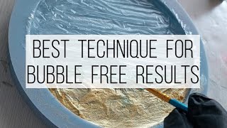 TRY THIS method to get Bubble Free Resin / Polyurethane / Cling fIlm technique