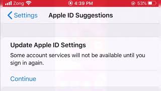 Fix” Update Apple ID Settings Some Account Require You To Sign In Again