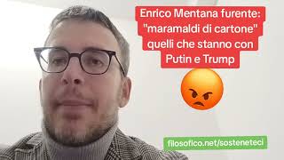 DIEGO FUSARO: Enrico Mentana furente: \