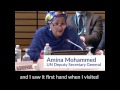 UN DSG and former WSSCC Chair Amina J. Mohammed at SWA High-level meetings 2017