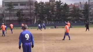 秋田旭川FCシニア対秋田シニア50　前半（2014.4.5）