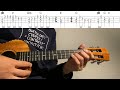 【ukulele solo cover tab】