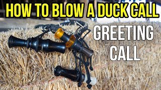 The Greeting Call | How To Blow A Duck Call