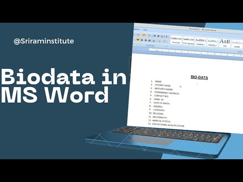 Bio Data Tutorial Video Minivlog Assamese Helpfull Youtube