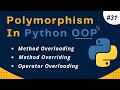 Polymorphism in Python object oriented programming (OOP) | Python Tutorial #31