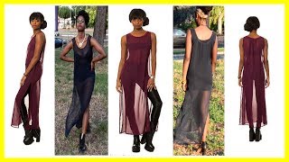 How to make a sheer maxi dress DIY