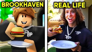 I Ate Every Brookhaven Food in REAL LIFE..