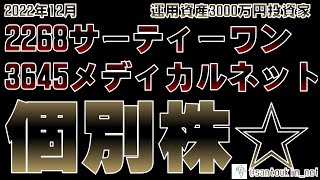 【分析 業績 業務内容 株価 注意点】2268サーティワン 3645メディカルネット要注目銘柄？