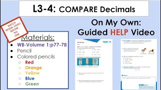 L3-4 HELP Video: On My Own p77-78