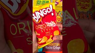 Opening Bingo Original Style Chilli Sprinkled Potato Chips | Indian Snacks Review #shorts