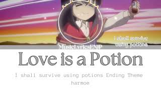 harmoe - love is a potion Lyrics Video 歌詞動画 [Kan/Rom/Eng] I shall survive using potion Ending EDテーマ