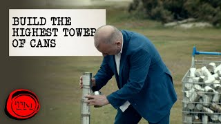 Build the Highest Tower of Cans | Full Task | Taskmaster