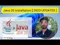 How To Install Java JDK 20 On Windows 10/11 [ 2023 UPDATES ]