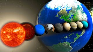 Todos os planetas do tamanho do Sol! Universe Sandbox 2