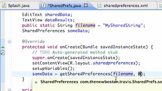 Android Application Development Tutorial 97 Loading SharedPreferences Data