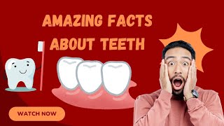 Amazing Facts about Teeth you didn't know! #teeth #teethfacts #dentalhealth #enamel #strongest