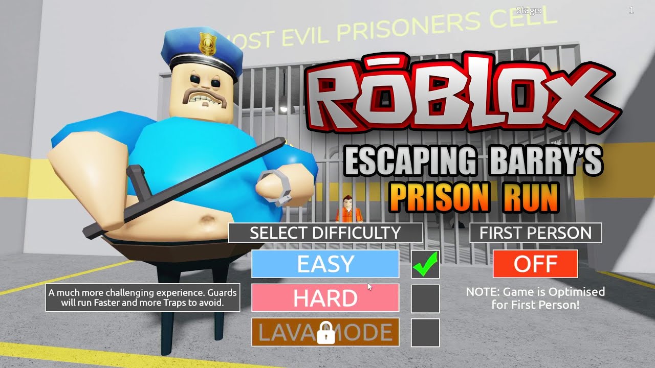 Roblox Escaping Barry S Prison Run Youtube