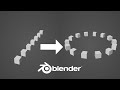 Duplicate Multiple Object Along The Path Or Curve IN Blender IN 45 Seconds Beginner #blender