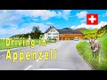 Switzerland | driving from Appenzell to St.Gallen  |  4K