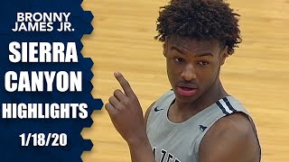 Bronny James, B.J. Boston and Sierra Canyon put on dunkfest vs. Dominican | Prep Highlights