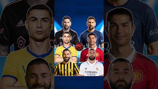 Inter Miami Messi, Al Nassr Ronaldo, Al Ittihad Benzema VS PSG Messi, United Ronaldo, RM Benzema 😲🔥