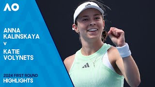 Anna Kalinskaya v Katie Volynets Highlights | Australian Open 2024 First Round