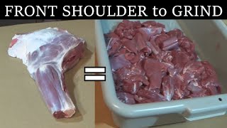 How To Make Grind For Venison Burger From A Front Shoulder