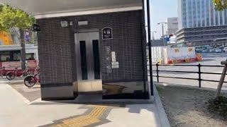 地下道南口　広島駅前　東エレベーター