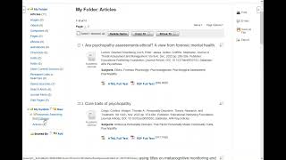 EBSCOhost: How to share a Custom Folder