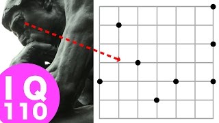 【IQクイズ】解けたらIQ110、4人に3人が解けないけど、 あなたはできる？ 正解率25％問題で脳トレ【点を結ぶ】