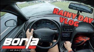 RAINY DAY VLOG IN MY 2004 MUSTANG GT (O/R X-Pipe, Borla S-Type)