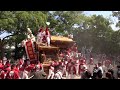 羽曳野市 白鳥神社例祭 古市だんじり祭2013 宮入り 南町の口上、俄