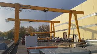 Aicrane single girder gantry cranes Used in Kazakhstan