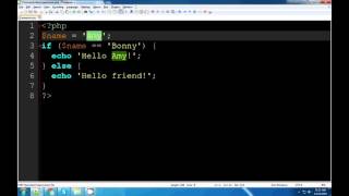 PHP Tutorial if elseif else